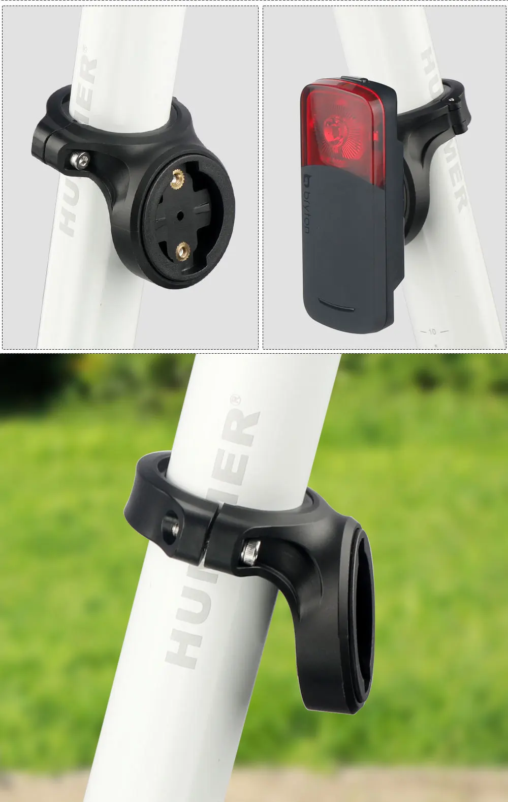 Geeignet für Garmin Varia Radar, Bryton Rücklichthalterung, kleine Sattelstützenhalterung und Lampenhalter. – Detail 9