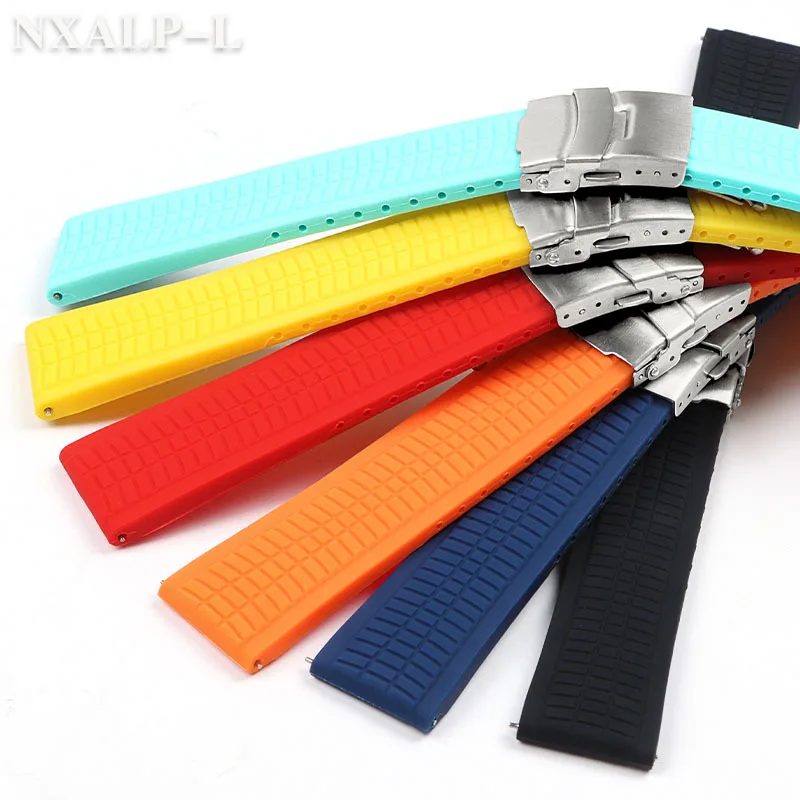 Ремешок силиконовый для наручных часов, быстросъемный спортивный водонепроницаемый браслет для Samsung Galaxy Watch 4 5 6, 20 мм 22 мм 24 мм