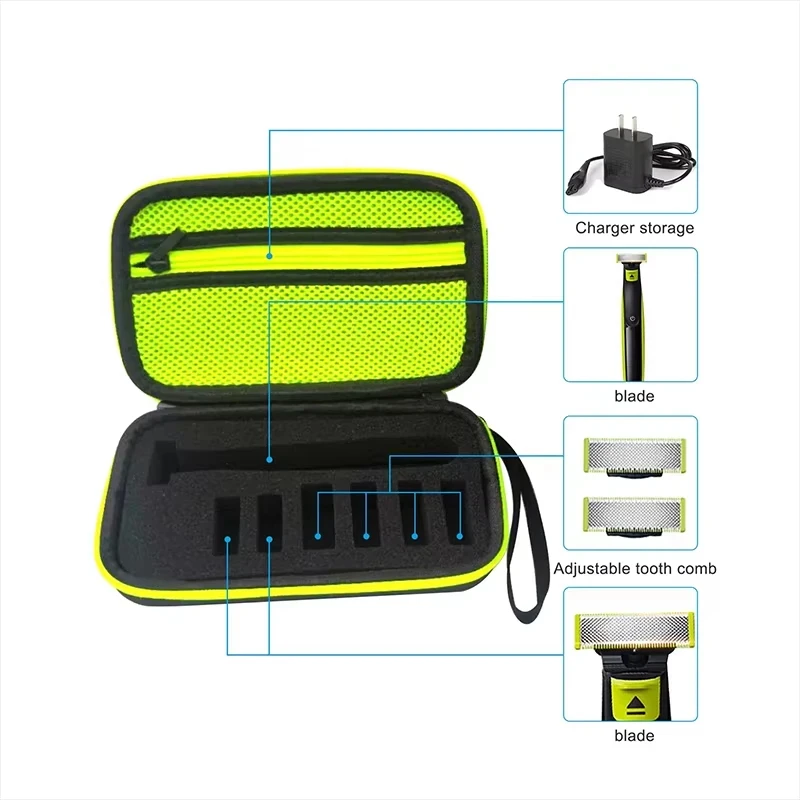 EVA Shaver Razor Holder Storage Bag For Philips OneBlade Men Electric Shaver Carrying Case Shockproof Hard Travel Storage Bag