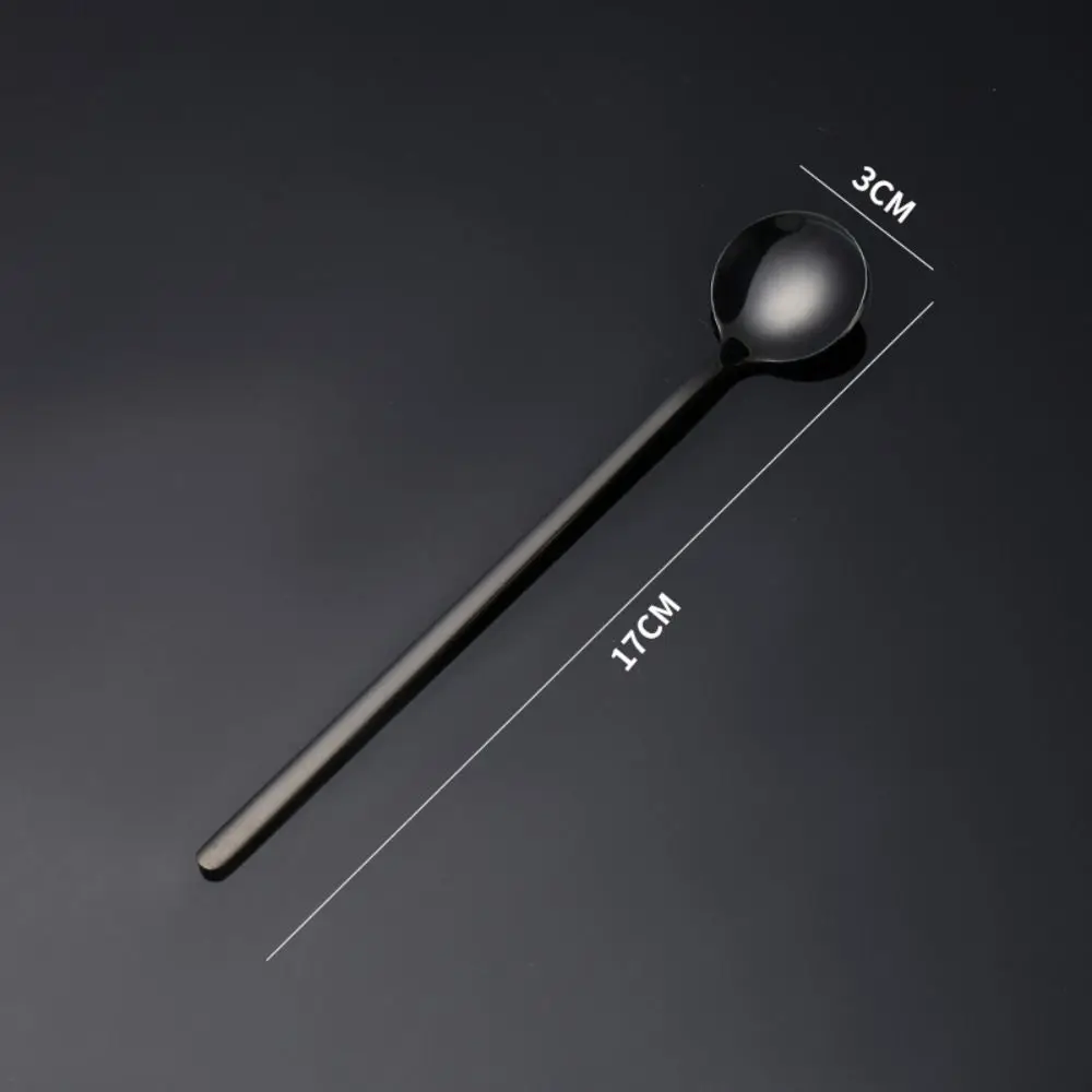 Stainless Steel Coffee Spoon Long Handle Ice Cream Scoop Stirring Spoon Tableware Juice Tea Spoons Tea Dessert Spoon