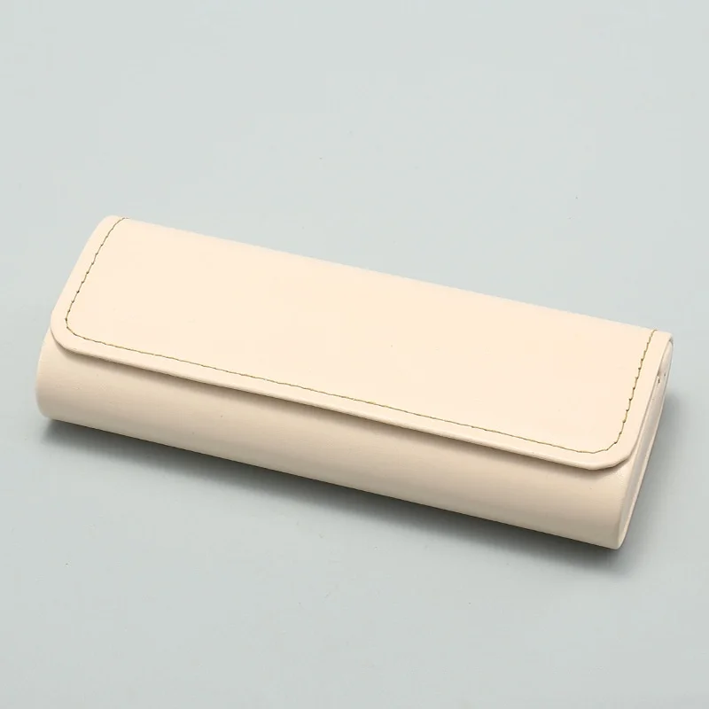 Rectangular Pu Leather Handmade Hard Shell Glasses Case Anti-Stress Glasses Storage Box