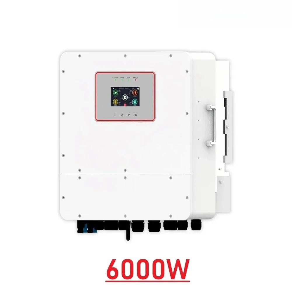 

Гибридный солнечный инвертор FLOWATT 6 кВт, 48 В, 230 В переменного тока, автономный инвертор, 135 А, солнечный гибридный инвертор, встроенный Wi-Fi, функция холодного запуска