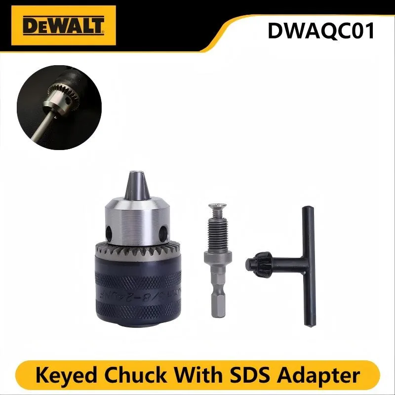 

DEWALT DWAQC01 Зажимной патрон с адаптером SDS — надежная запасная часть для дрелей, подходит для сверл и электроинструментов