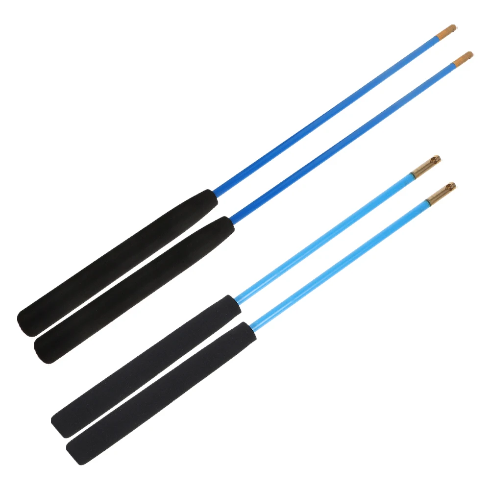 

2 Pairs FRP Juggling Stick Diabolo Middle Aged Health Exercise Antislip Foam Handle String Hole