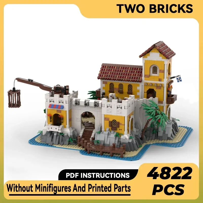 Medieval Model Moc Building Bricks Eldorado Fortress And Pirate Hideout Technology Blocks Gifts Christmas Toys DIY Sets Assembly