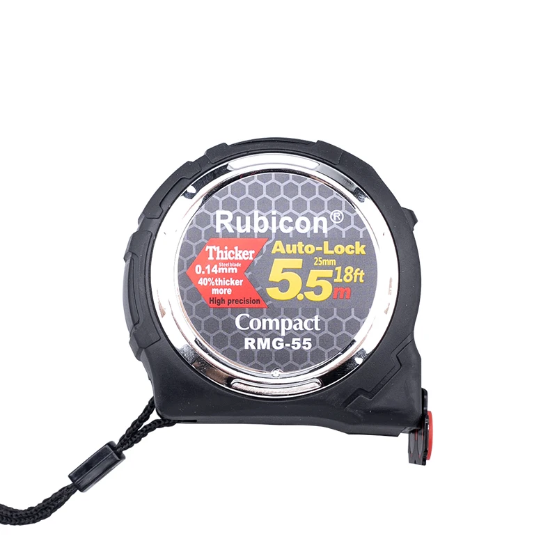 RUBICON Metric/Inch Tape Measure 5/5.5/7.5 M Long Self-Locking Head with Magnetic Measuring Tool