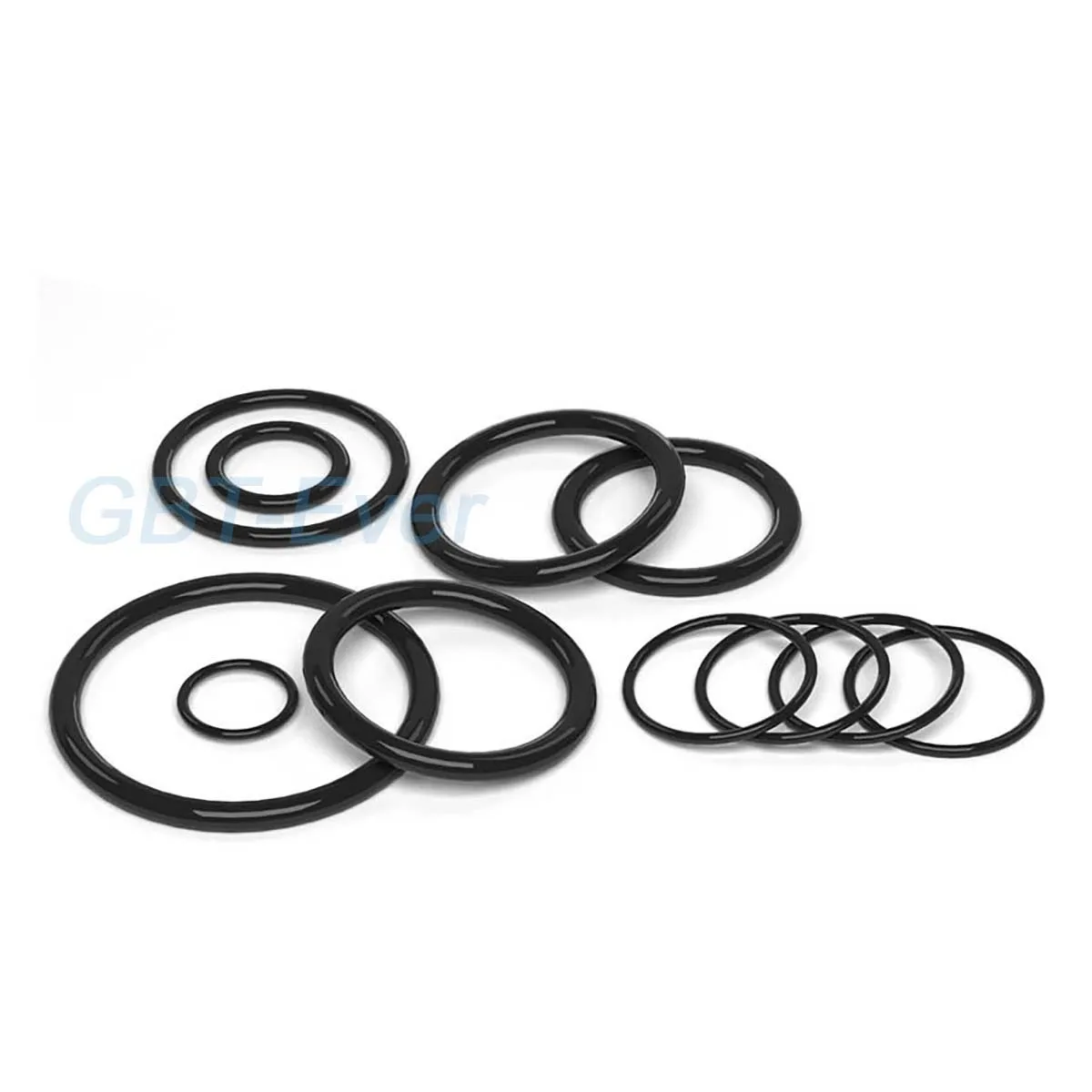 EPDM Rubber O Ring CS 2.62mm OD 6.48mm ~ 252.56mm  Acid and Alkali Resistance Water Resistance Friction Resistance O-Ring Seal