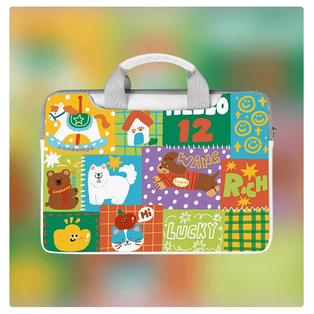 

Cartoon Dog Portable Laptop Bag Briefcase Laptop Protective Case Storage Bag for Macbook 12 13 14 15.6 16 Inch Macbook Air Gift