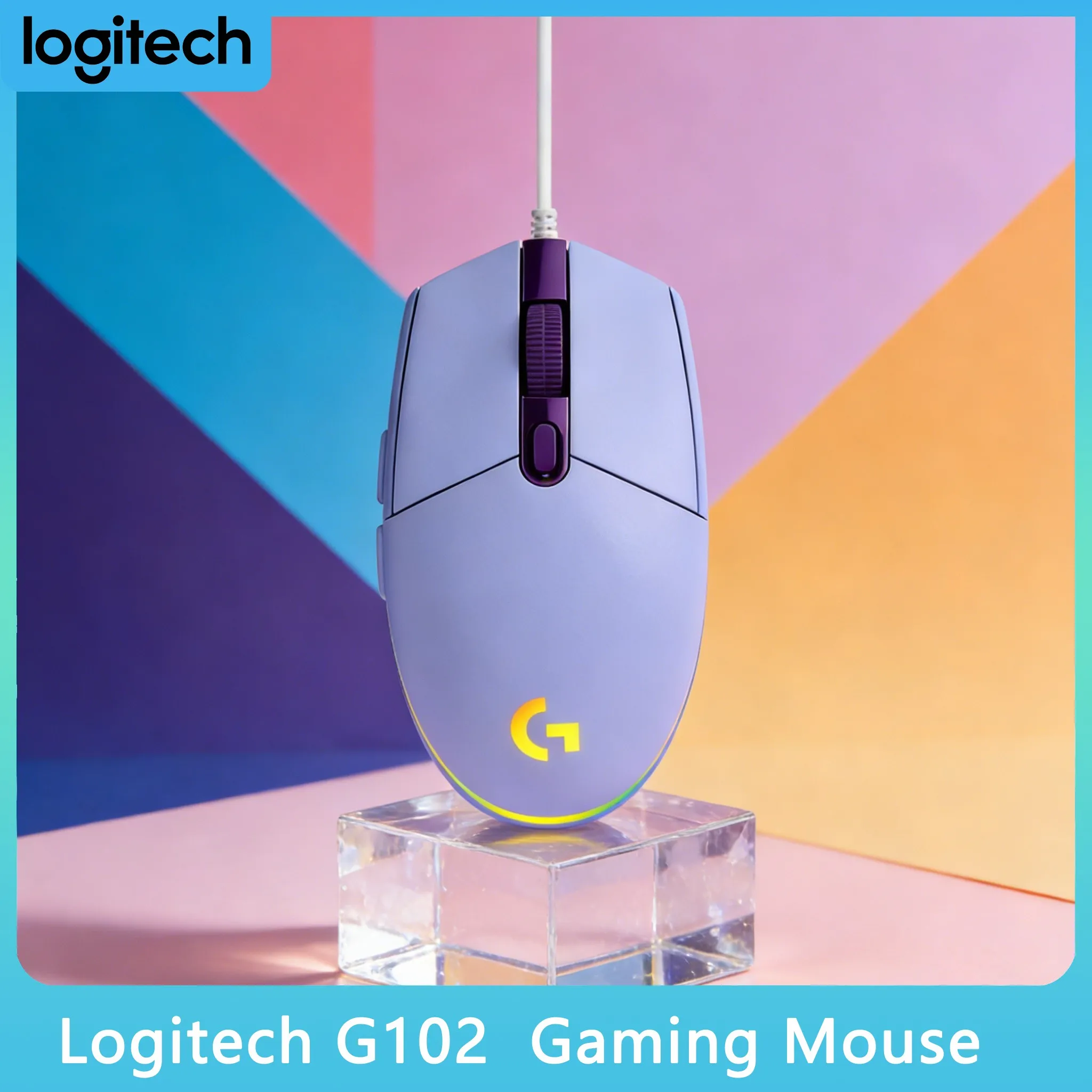 

Игровая мышь Logitech G102 Plug and Play с RGB-подсветкой, проводная, совместима с Windows, Mac, Linux