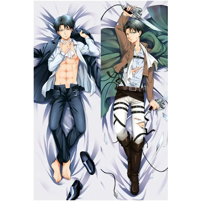 Anime Attack on Titan Eren Jager Mikasa Ackerman Skin Peach Dakimakura Case Two-sided 3D Print Bedding Hugging Body Pillows Gift