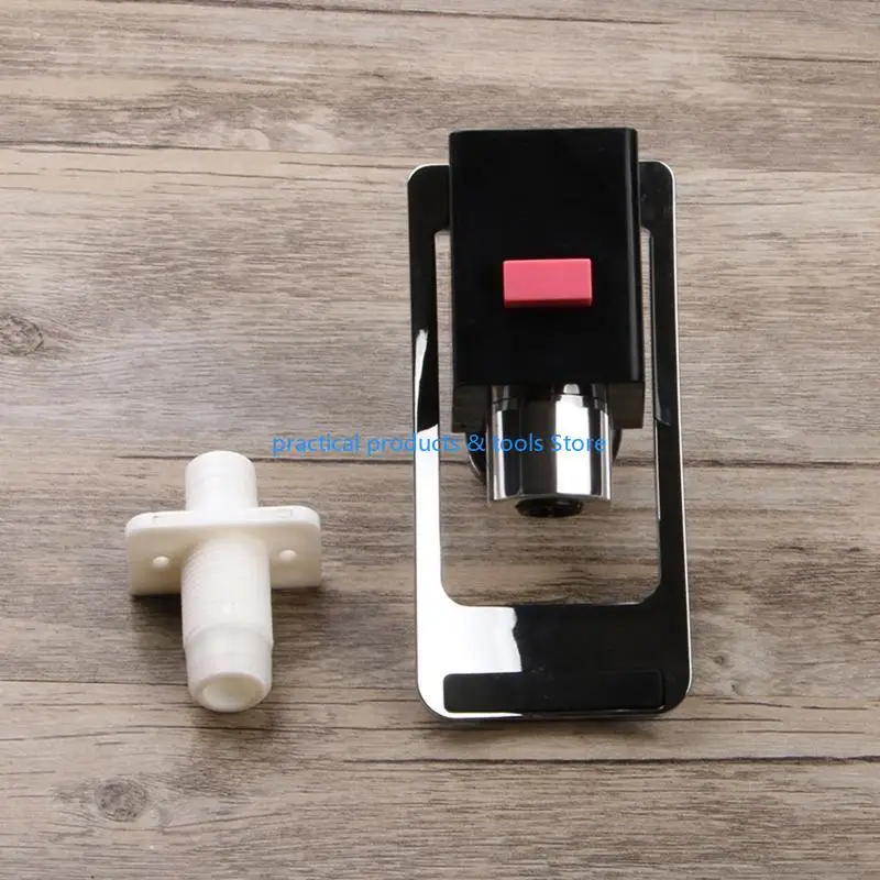 

77JB 2 Pieces Water Dispenser Replacement Push Faucet with Two Water Valves and Child Cold and Hot Water Spigot