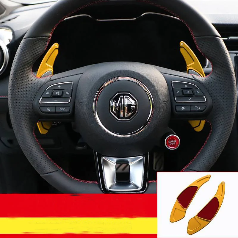 

For MG MG6 2019-2021 ZS MG HS RX5 2017-2020 Car Steering Wheel aluminium alloy Paddle Shifter Shift Extension 5 Colors