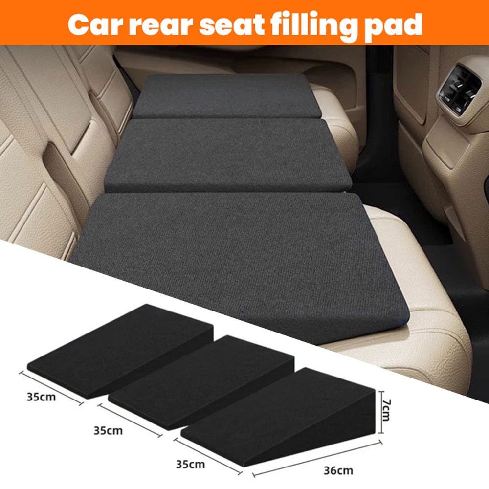 Car Leveling Pad Sponge Filled Car Seat Cushion Driver Fatigue Relief Seat Height Pad Flattening The Rear Seats Of The Car