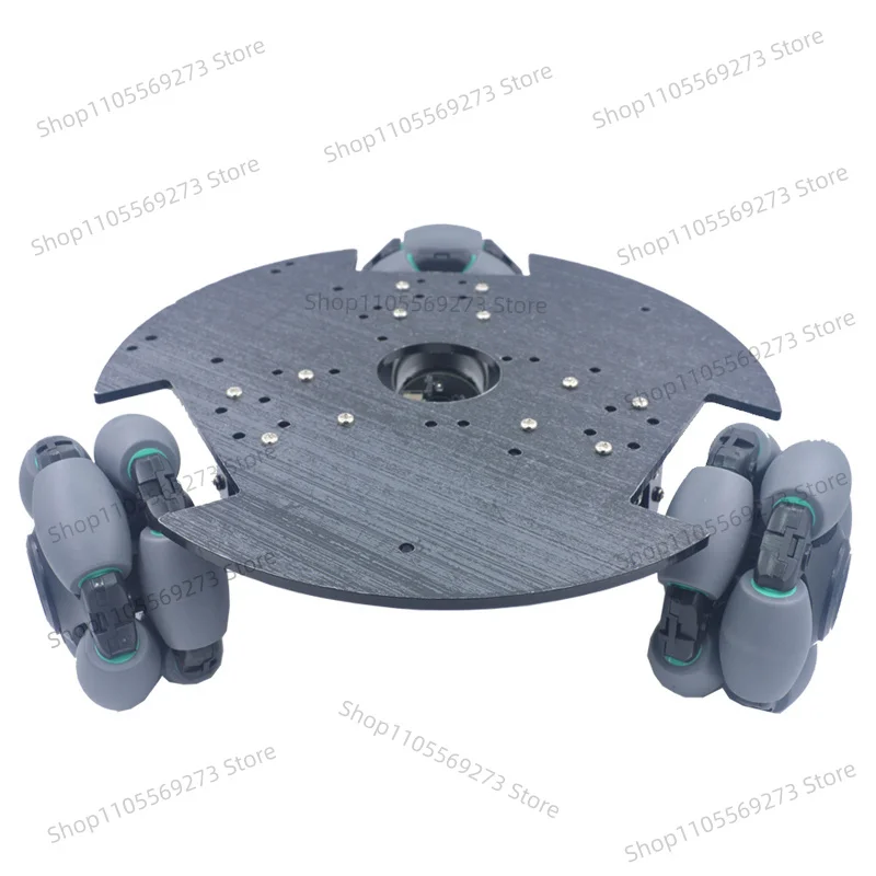 3WD Smart Robot Car Chassis Kit with 370 DC Gear Motor & Encoder, Omni Wheel Mobile Platform for DIY Arduino Toy Parts