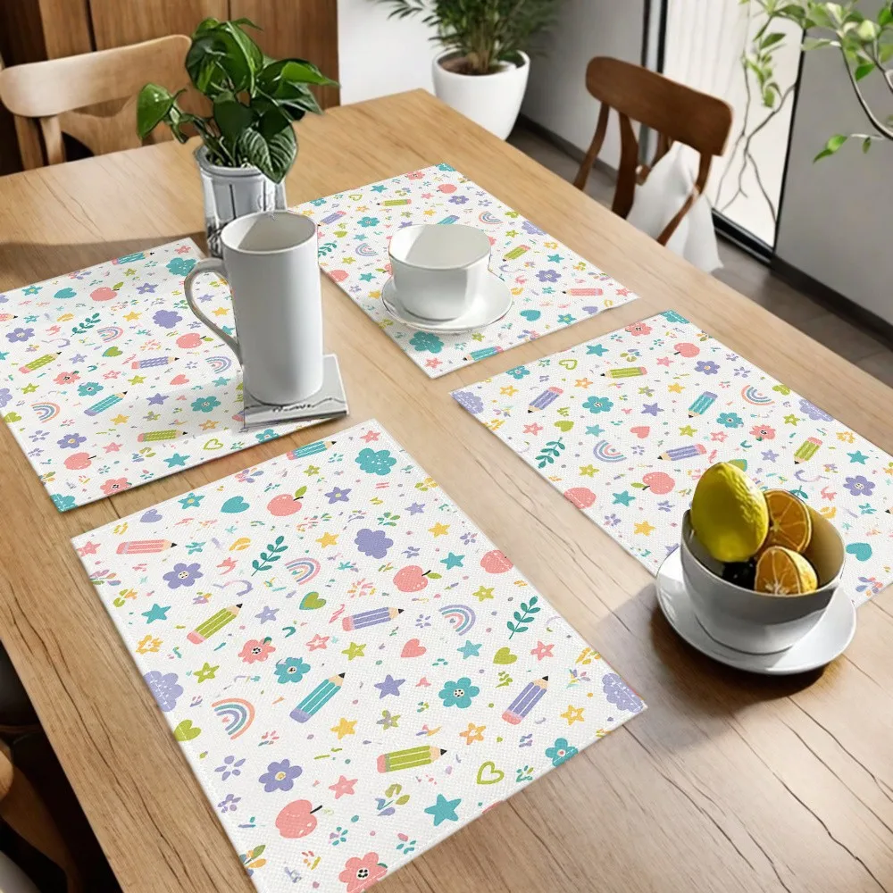 Multipurpose Cartoon Childlike Style Placemats For Kids' Birthday Parties Family Dinners Kindergarten Activities