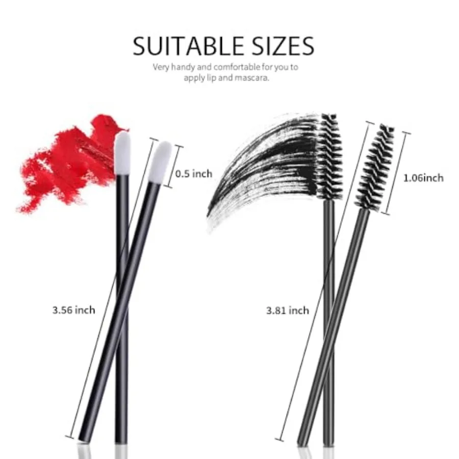 200pcs, Lip Applicators Disposable Mascara Makeup Applicator Lipgloss Lip Brush Mascara Mascara Wands, Disposable Mascara Wand