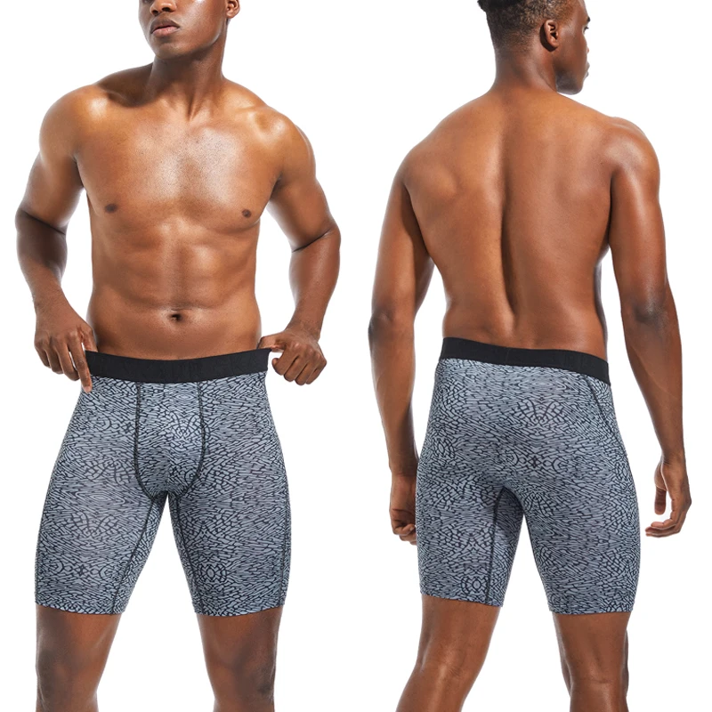 Calzoncillos largos de 5 piezas para hombre, ropa interior masculina de estilo bóxer, transpirable, muy elástica, novedad