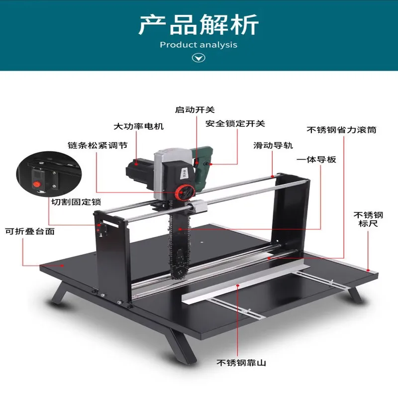 

New Stainless Steel Gas Block Electric Desktop Brick Cutting Machine