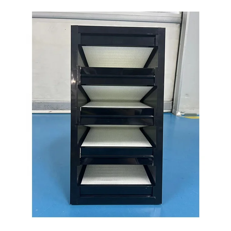 KLC Hocheffizienter Hepa-Filter in V-Bank-Form mit ABS-Kunststoffrahmen