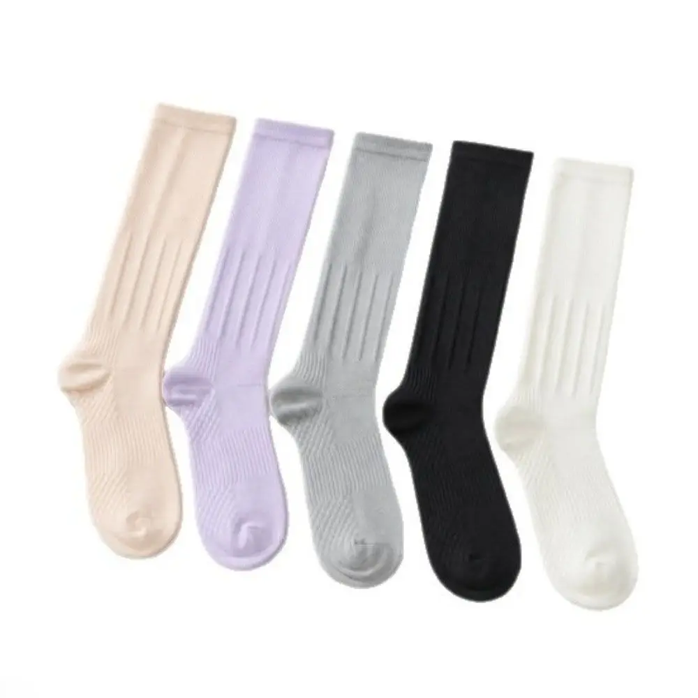 2 Pairs New Soft Breathable Compression Calf Socks Compression Stretch Athletic Socks Non Slip Calf Sleeves Cycling