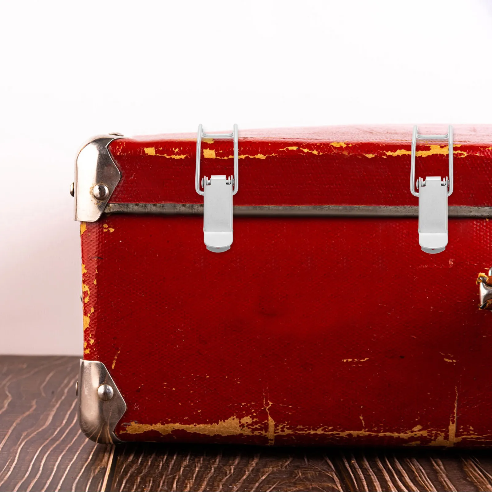 

4Pcs Stainless Steel Lock Buckle Spring Toggle Fastener Adjustable Secure Closure for Toolboxes Cabinets Industrial Machinery