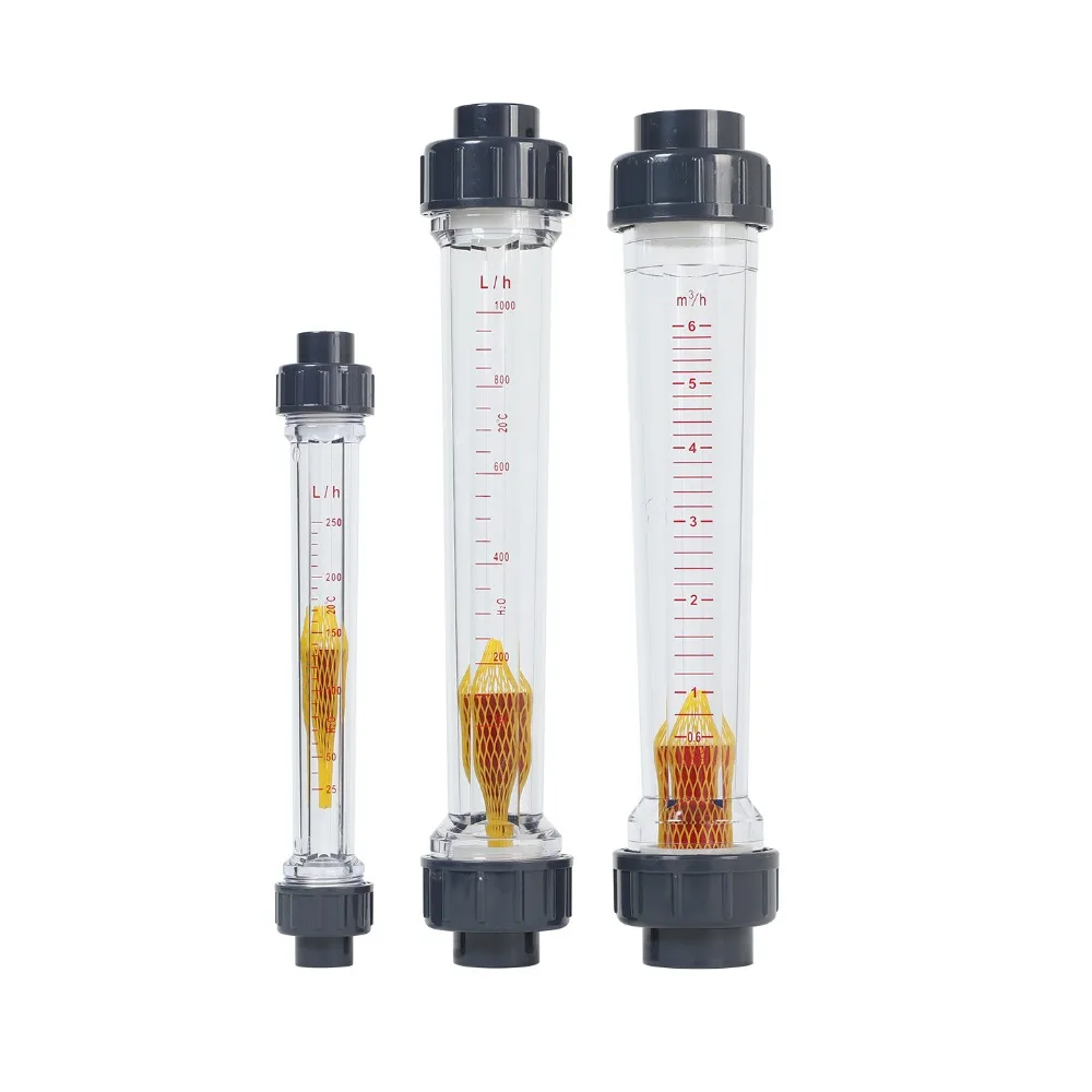 Longer LZS-DN15/20/25/32/40/50 60-1000LPH 0.2-16m3/H Plastic Liquid Float Flowmeter Water Treatment Pipeline Petrochemical