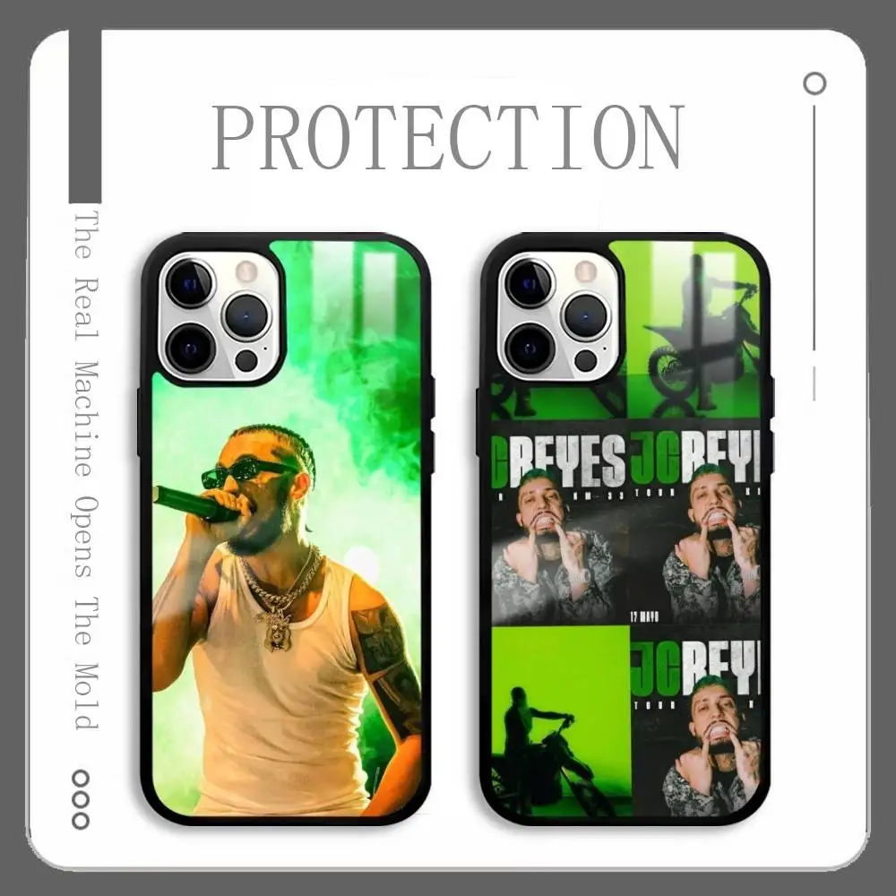 Funda de teléfono Jc R-Reyes Tour Rap Singer para IPhone 17 16 15 14 13 12 11 Pro Max Plus Mini Plus, Funda protectora de superficie de espejo duro