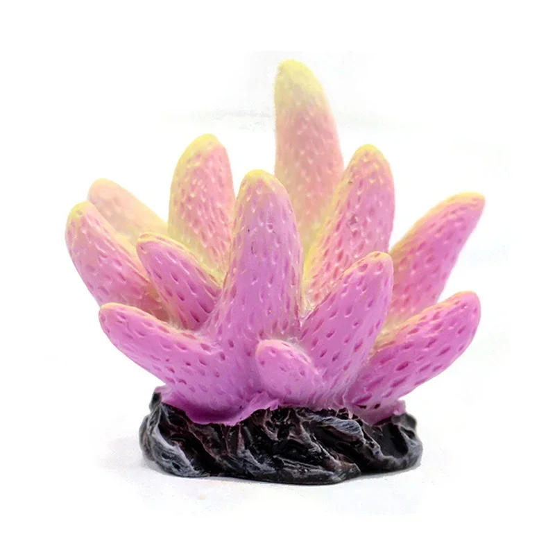 Artificial Coral Fish Tank Decoration Emulates Starfish Resin Reef Landscape Aquarium Decoration Craft Tabletop Decoration