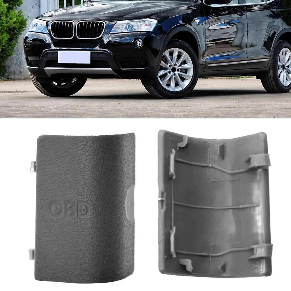 Car Interior Kick Panel Cap Cover Left OBD Plug Cover LHD for -BMW F25 X3 F26 X4 2009-2018 51439190686 51437243111 Grey