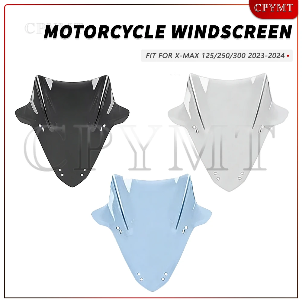 Fit For X-MAX300 XMAX300 2023-2025 Competitive 42CM Motorbike Windscreen Windshield Wind Deflector Shield Screen Visor Glass