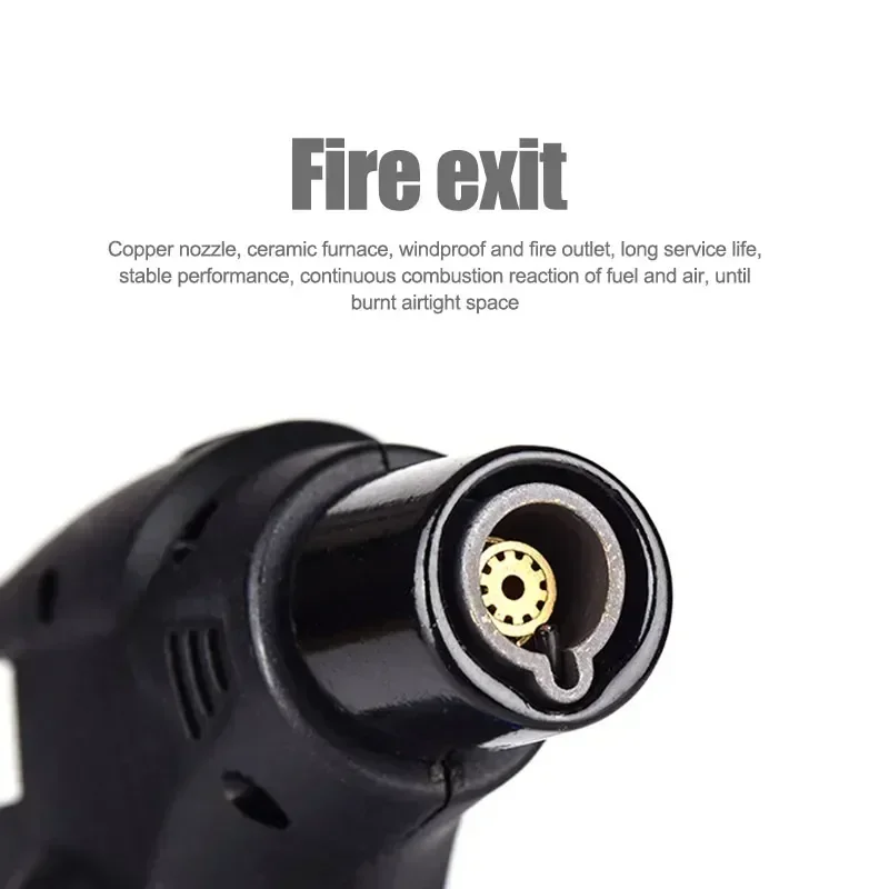 Windproof Turbo Gas Lighters Refillable Adjustable Flame Lighter Butane Jet Torch Lighter BBQ Ignition Tools Smoking Accessories