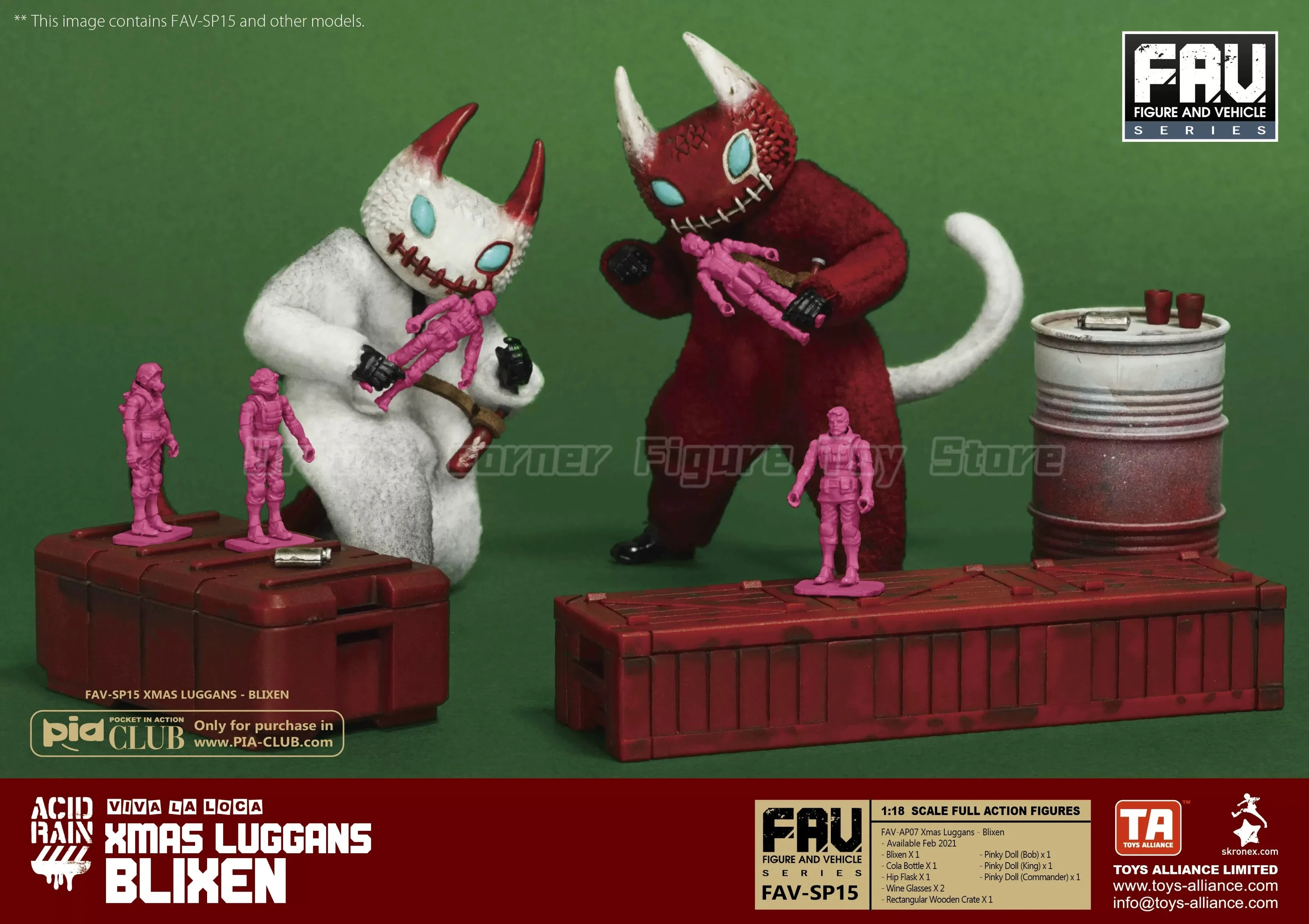 

【In Stock】Acid Rain War FAV-SP15 FAV-SP16 XMAS LUGGANS BLIXEN DONDER 1/18 Action Figure