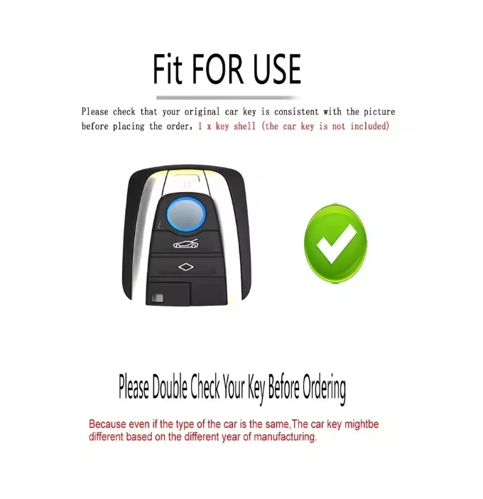 black/white/carbon fiber/red/yellow/grey Premium Car Key Fob Cover Case for BMW I3 I8 Series