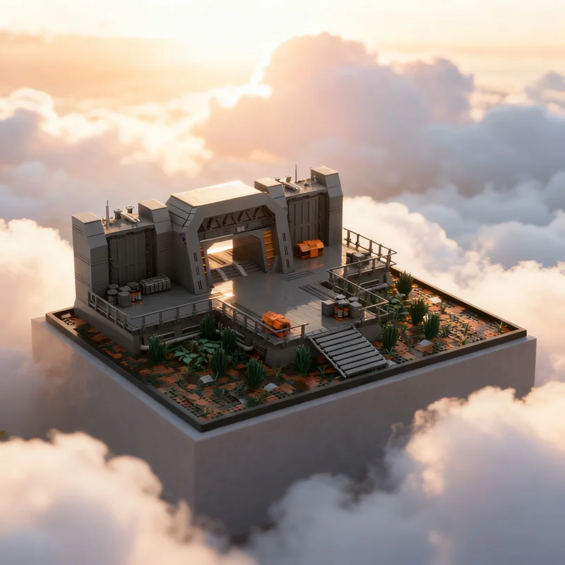 

3490pcs MOC SW Imperial Bunker Entrance Technical Star Battle Model Building Blocks Toy Gift Creative Display Collectible Desk