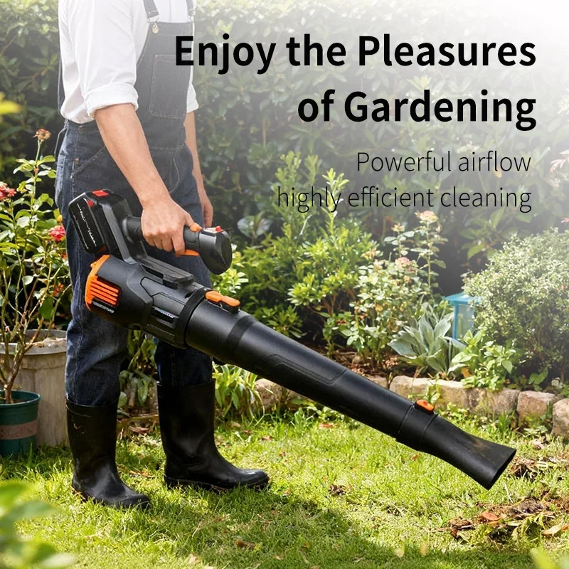 Peniup Daun Lithium Tanpa Kabel Peniup Daun Ringan Tanpa Kabel Peniup Bertenaga Baterai dengan Aliran Udara Tinggi Peniup Daun yang Dapat Diisi Ulang