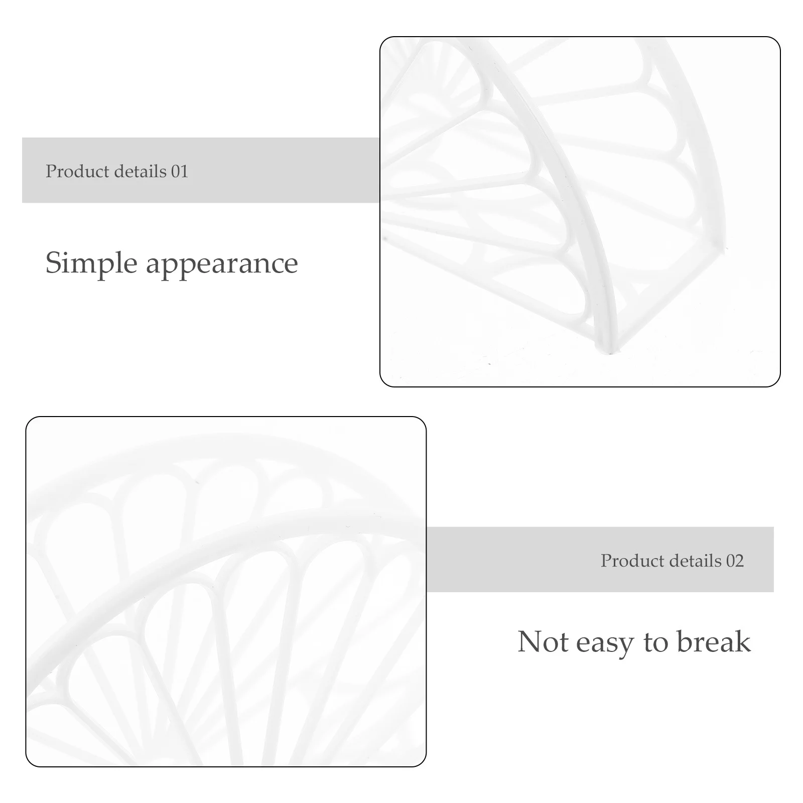 

6Pcs Creative Napkin Holder Fine Workmanship Stable Structure Chic Modern Look for Kitchen Dinner Room Household Napkin Holder