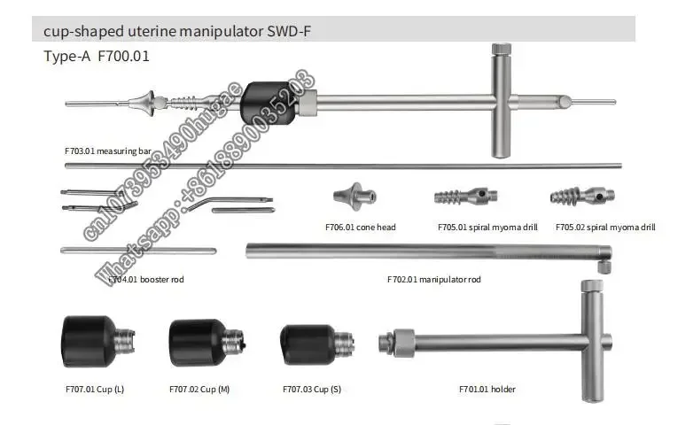 SUODDE wholesale factory Surgical Instruments Uterine Manipulator Reusable Gynecologica hysteroscpic Cup Type