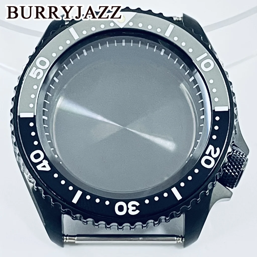 BURRYJAZZ 42mm The Improved SKX007 Stainless Steel Watch Case Waterproof Sapphire Crysta Fit NH35NH36/4R/7S Movement 28.5mm Dial