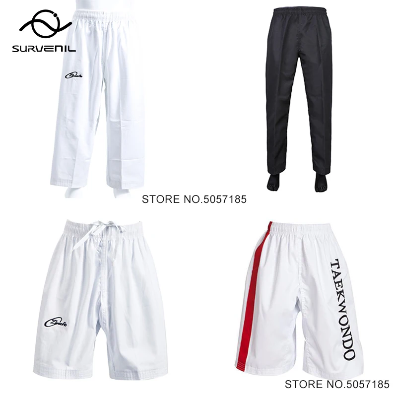 

Taekwondo Pants Kids Men Women Cotton Fight Kickboxing Shorts WTF Karate Judo Dobok Uniform TKD Clothing Muay Thai Boxing Shorts