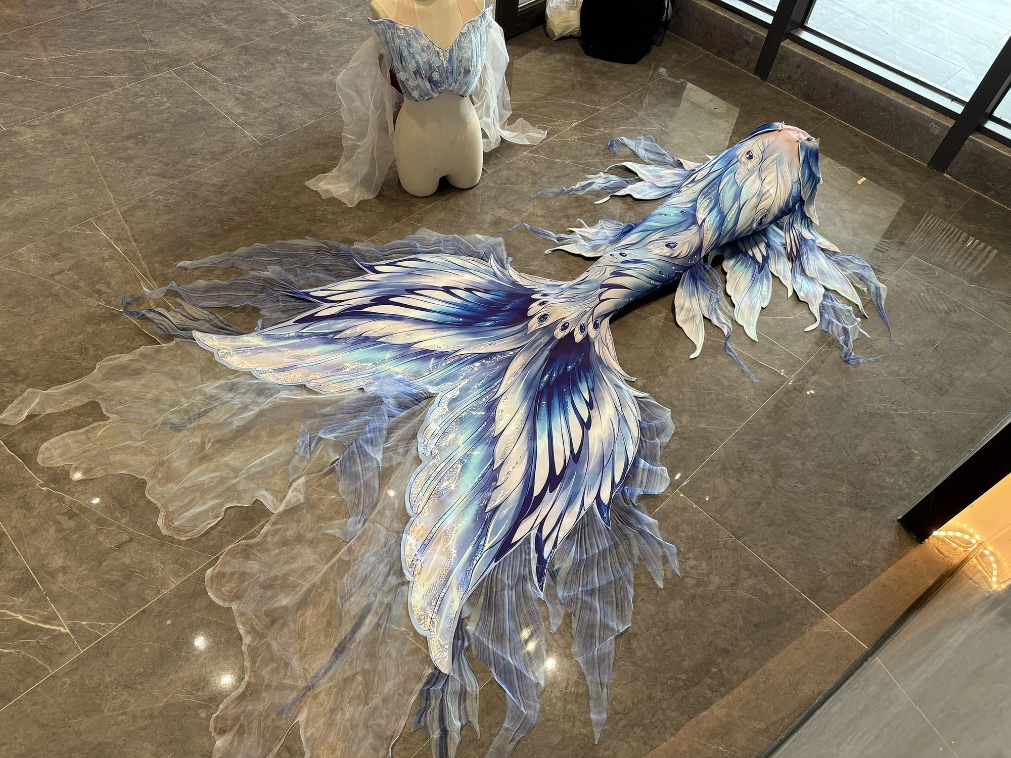 Yuner Mermaid Tail Underwater Performance, Floating Veil Mermaid Costume, Aquarium Swimsuit, Beach Shooting, Diving