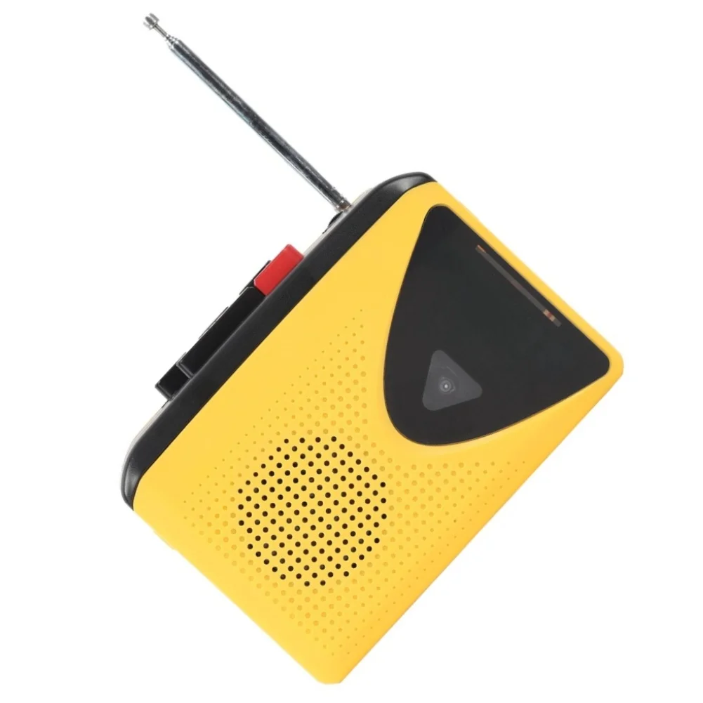Portable Retro Cassette Player with Integrated Radio Functionality and 45mm Speaker for On-the-Go Audio Enjoyment