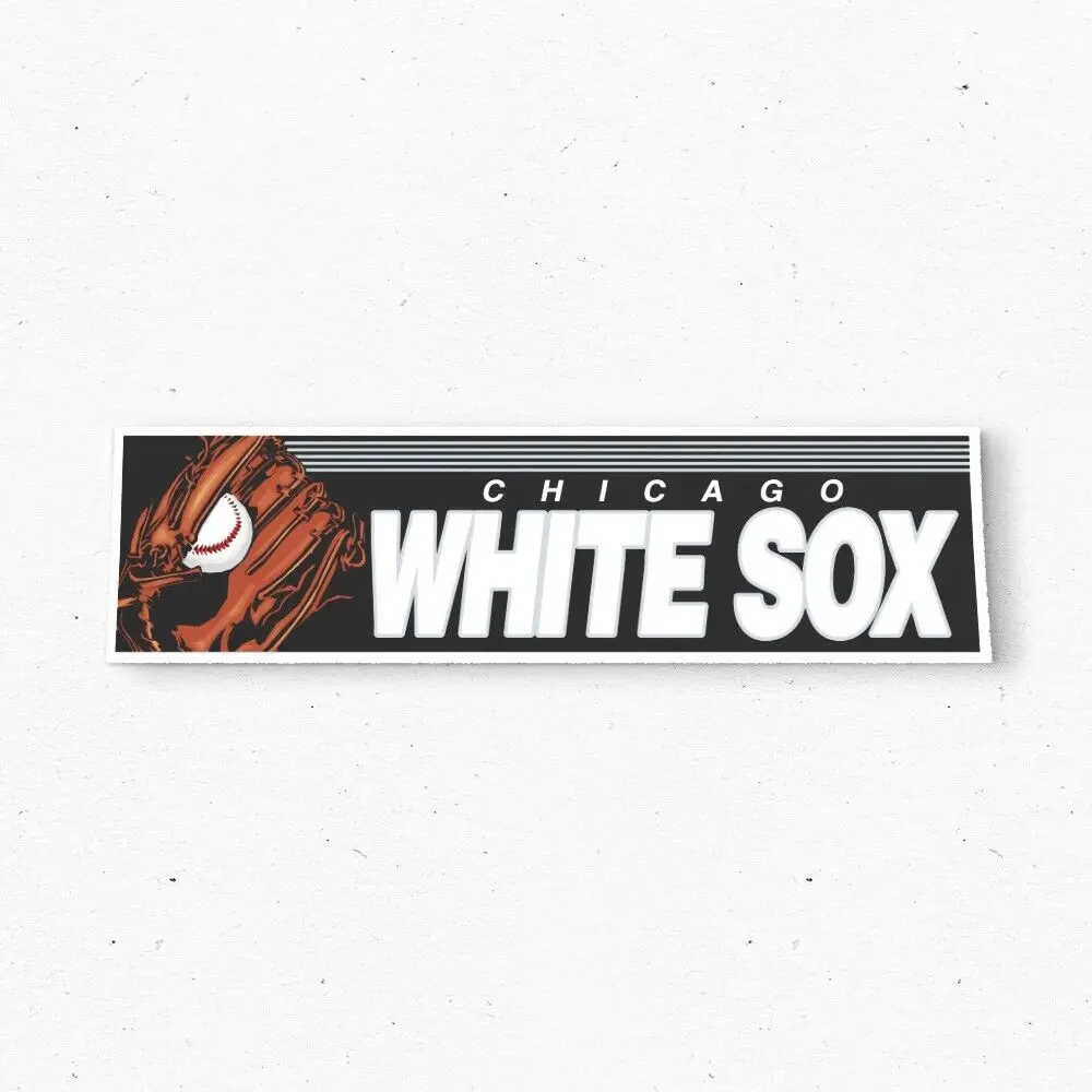 Chicago White Sox Bumper Sticker - Baseball Vintage Style - Vinyl Decal 80s 90s - Bumper Stickers - Car Stickers