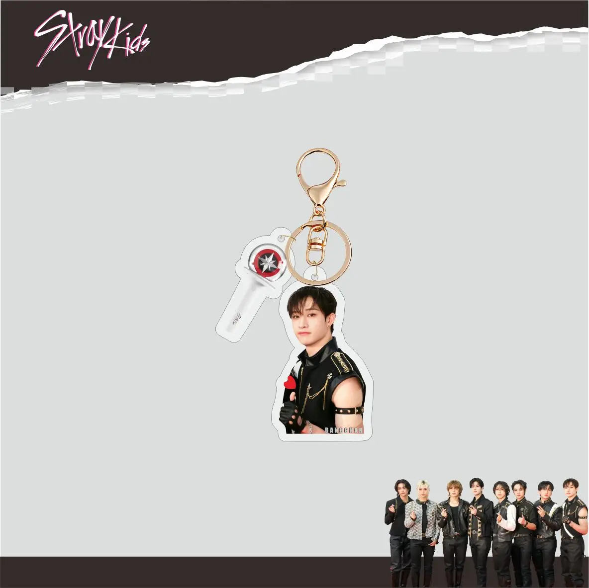 SKZOO neue Herren-Gruppenstern-Acryl-Schlüsselanhänger-Anhänger, Dekoration, niedlicher peripherer Stern-Anhänger