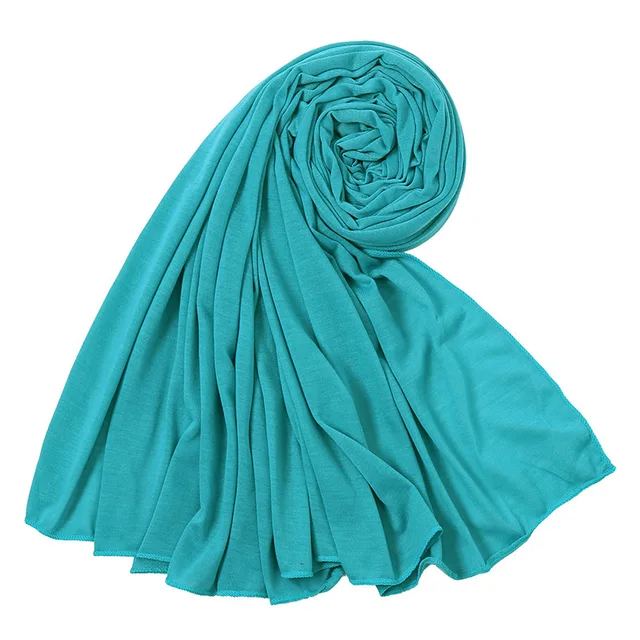 105881-fee375.jpg Hot Muslim Fashion Woman Soft Hijabs Scarf Shawl Plain Cotton Jersey Scarves Turban Women Long Shawls Head Wrap Headband Abaya