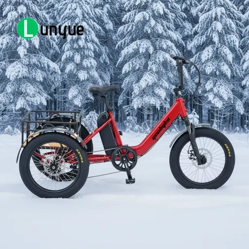 48V 15Ah 250W Lithium Battery Adult Tricycle High Quality Aluminum Alloy 3 Wheel Pedal Assist Throttle Electric Trike Free