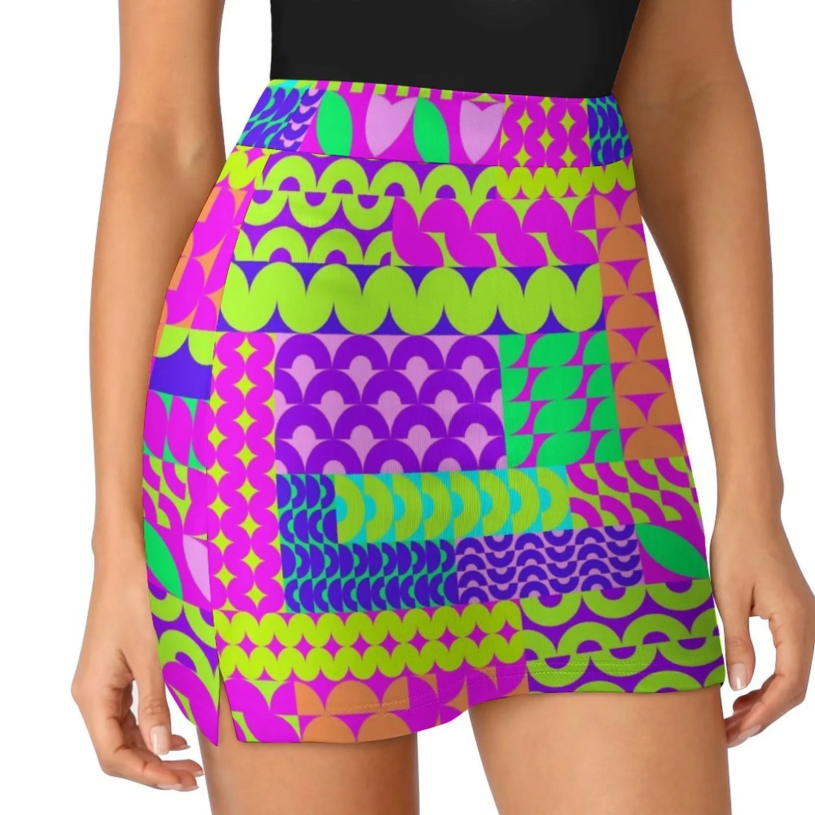 

Wild 90's neon pattern Mini Skirt skirts for womens 2025 mini skirt for women