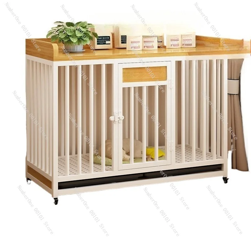 Luxury Dog Cage and Pet House,Reinforced Large Kennel with Toilet,Thickened Indoor and Outdoor Dog Villa  Medium and Small Pets