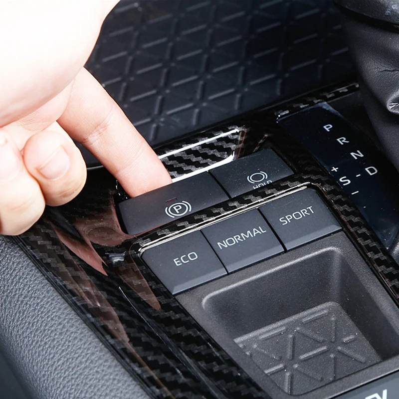 

ABS Carbon Fibre Gear Shift Panel Cover Trim LHD RHD For Toyota RAV4 XA50 2019 2020 2021 2022 20232024 Hybrid Car Accessories