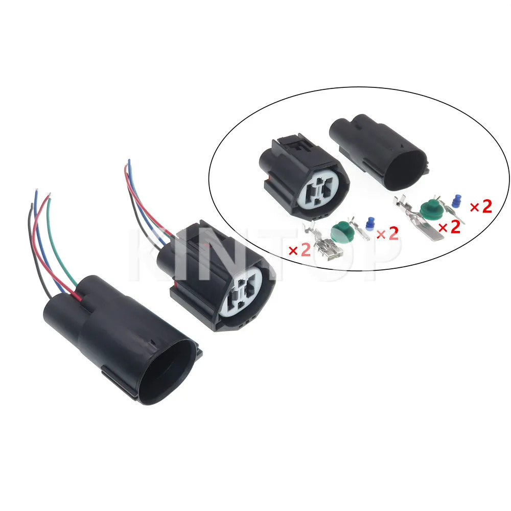 

1 Set 4 Pins AC Assembly Automobile Cooling Fan Sealed Composite Connector 7283-8497-90 Car Wiring Socket Auto Parts