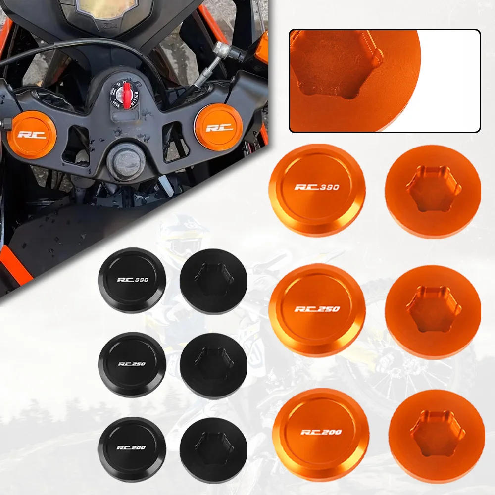 

Motorcycle Front Fork Suspension Top Decorative Cover Cap For RC200 RC250 RC390 RC 200 250 390 2015 2016 2017 2018 2019-2020